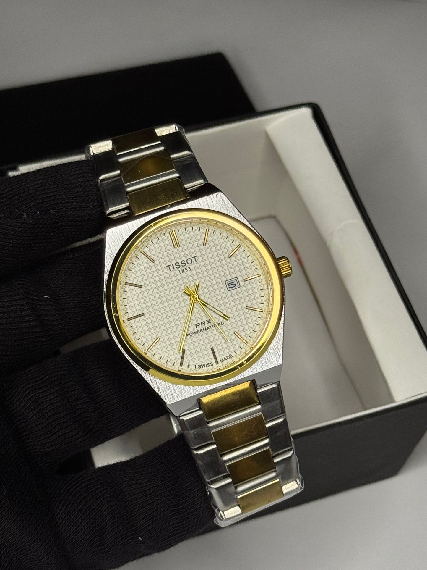 TSST PRX 1853 Two Tone Blue - Date Watch