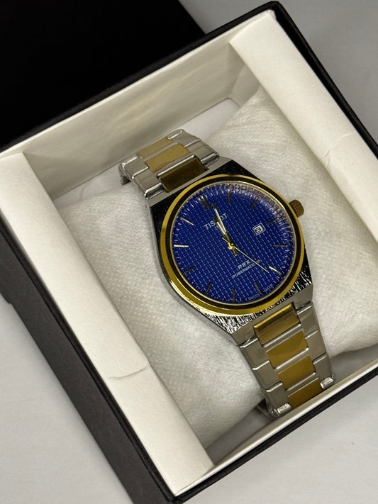 TSST PRX 1853 Two Tone Blue - Date Watch