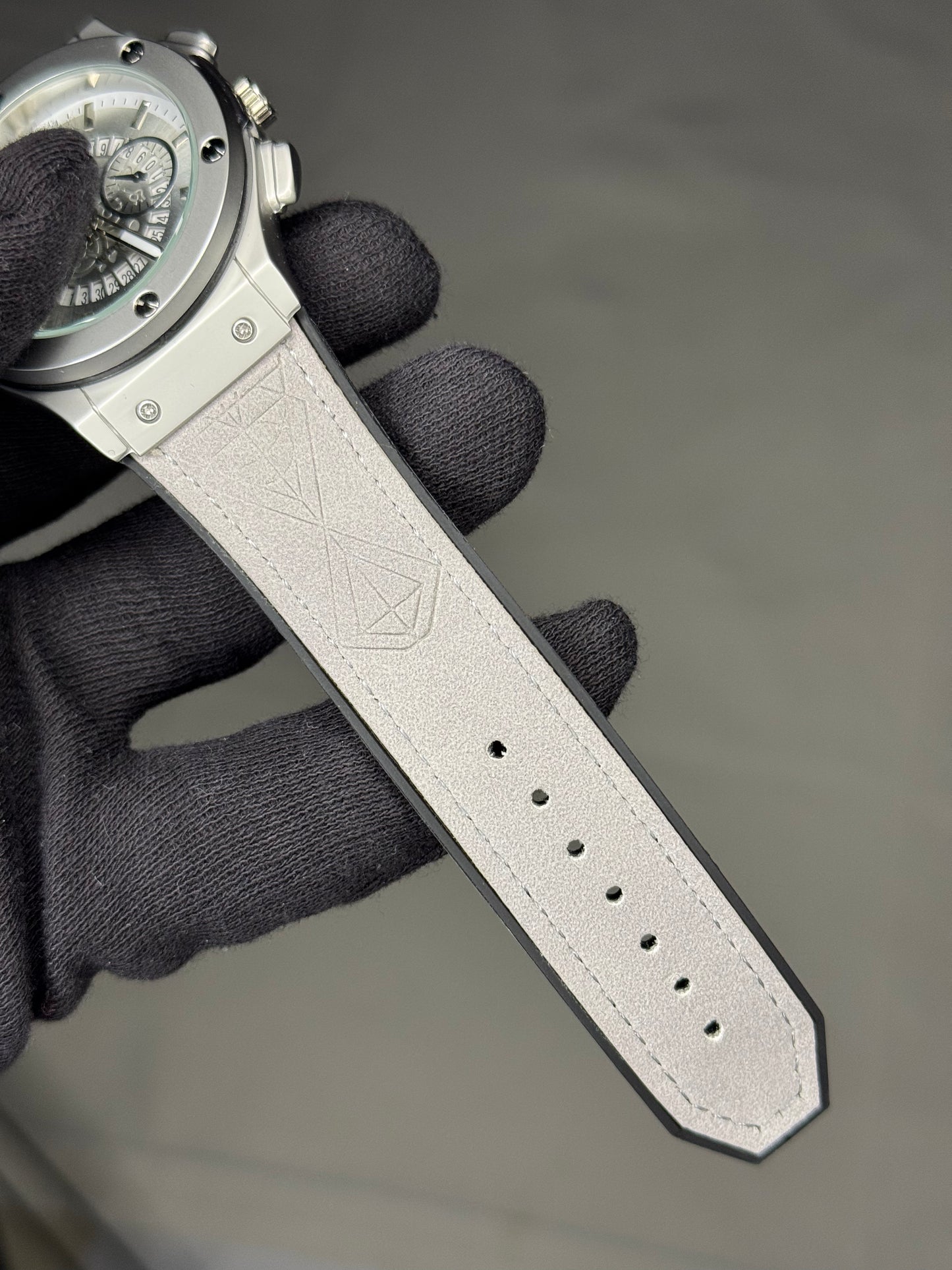 HB Date Adjustment Dail Watch with Leather Strap